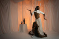 Nefer Sculptural Dress: Herringbone Corset & Voluminous Skirt
